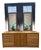 Vintage Russell Wright for Conant Ball Mid Century Modern Oak Dresser / Sideboard / Credenza With Mirrors For Sale