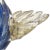 Glass Vintage Seguso Murano 1950s Gold Flecks Opalescent Blue Italian Art Glass Cornucopia Sculptural Vase For Sale - Image 7 of 10