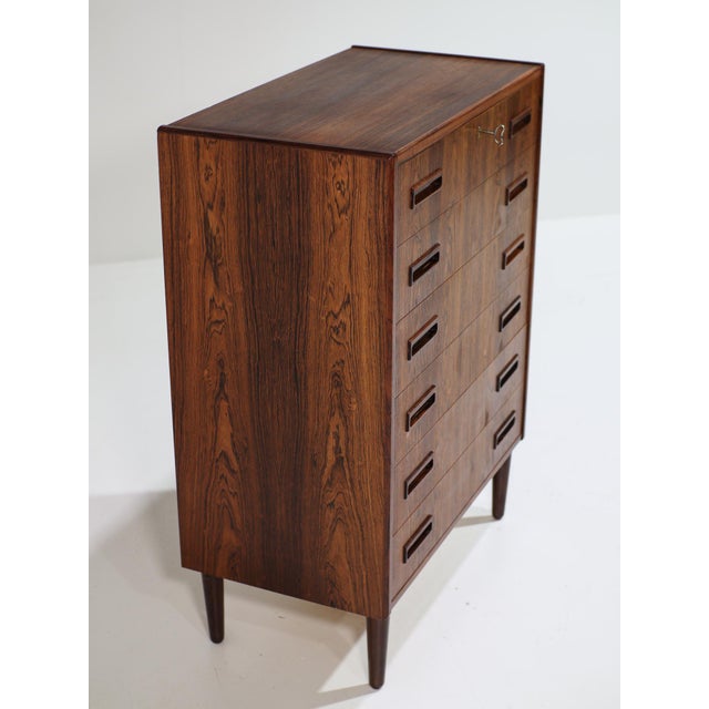 Chest of Drawers in Kingwood by Børge Seindal for P. Westergaard, Denmark, 1960s For Sale - Image 4 of 17