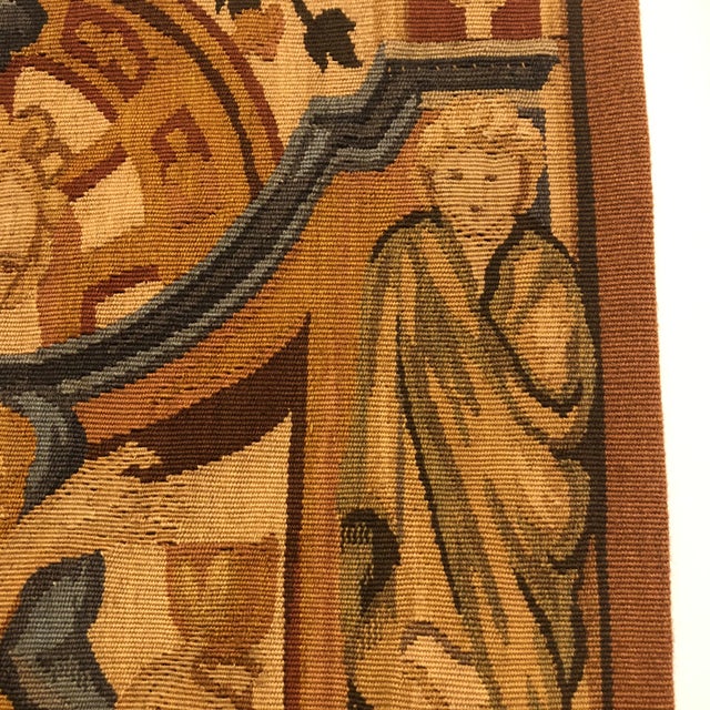 1990s Vintage Handwoven Wool Tapestry For Sale In Dallas - Image 6 of 8