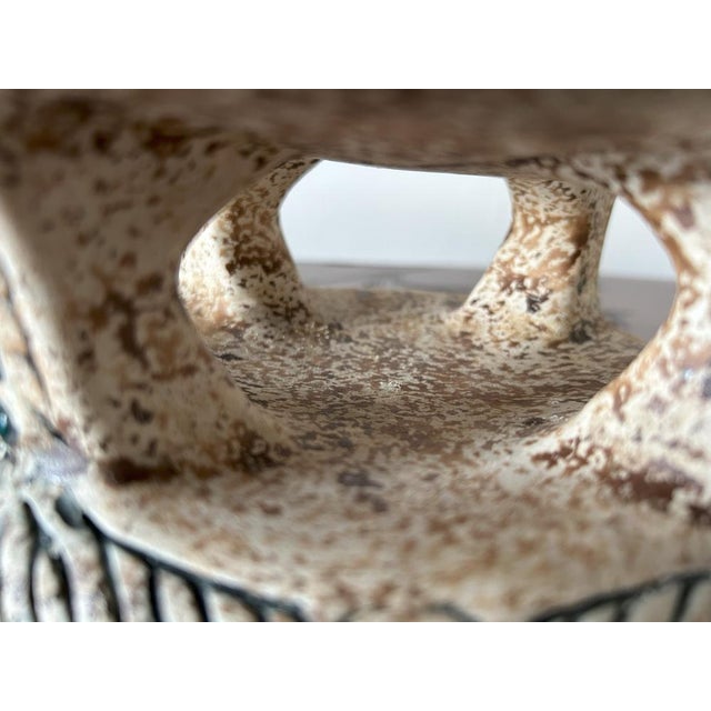 Art Nouveau Painted Ceramic Centerpiece from Amphora / Riessner, Stellmacher, & Kessel, 1890s For Sale - Image 9 of 14