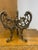 Shabby Chic Vintage Brass Tripod Stand For Sale - Image 3 of 6