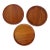 1960s Scandinavian Modern Digsmed Teak Rotating Lazy Susans, Denmark- Set of 3 For Sale