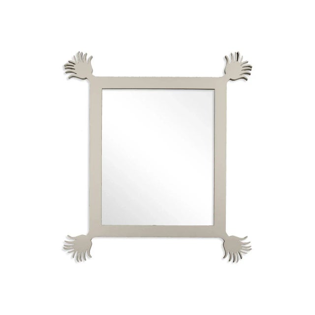 Contemporary Fleur Home Carnival Vieux Rectangle Mirror in Useful Gray, 49x59 For Sale - Image 3 of 3