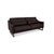 Modern Violetta Malin Leather Three-Seater Dark Brown Sofa Couch For Sale - Image 3 of 9