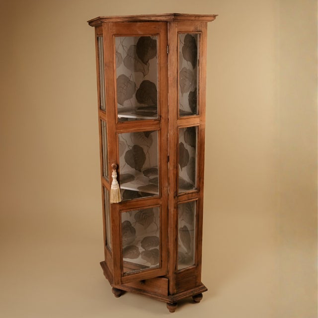 French Oak Corner Cabinet, 1890s For Sale - Image 6 of 6