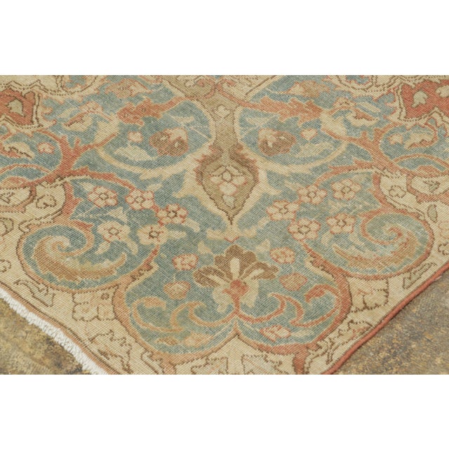 Traditional Oversized Antique Persian Tabriz Rug With Floral Arabesque Design - Rug & Kilim For Sale - Image 3 of 6