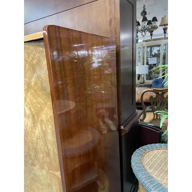1950s 1950s French Deco Style Burlwood Cabinet For Sale - Image 5 of 8