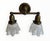 Metal Antique Double Wall Sconce For Sale - Image 7 of 7