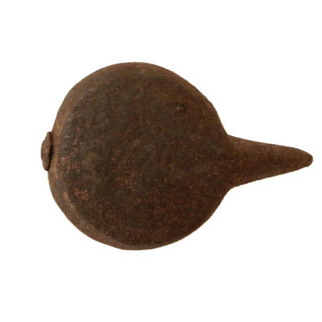 Rustic Antique Roman Bronze Oil Lamp For Sale - Image 3 of 8