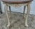 1990s Vintage Wood Round Table Venetian Two Tone White Crackle French Provincial For Sale - Image 5 of 12
