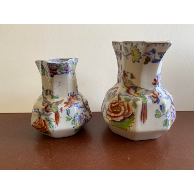 Two Early 19th Century Mason's Patent Ironstone China Pitchers Hydra Handles For Sale - Image 13 of 13