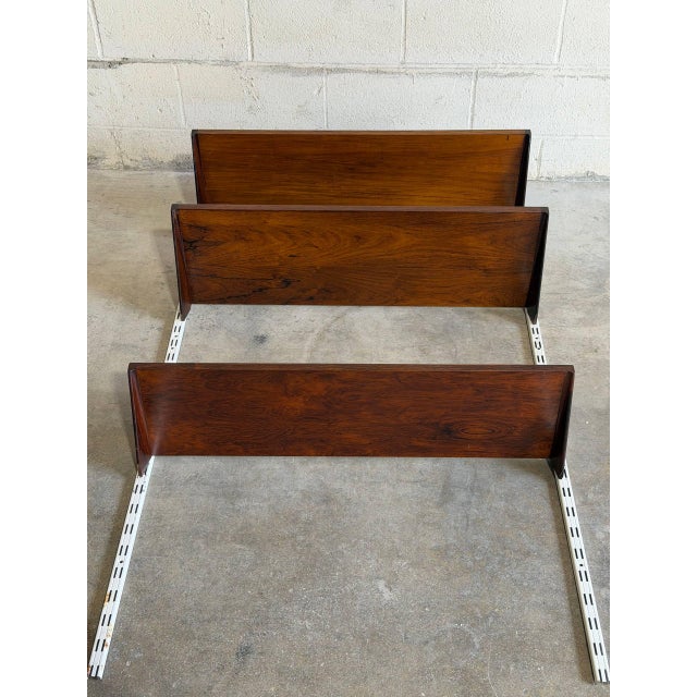 Danish Rosewood Wall Unit Scandinavian Shelving System in Style of Kai Kristiansen Mid Century For Sale - Image 10 of 10