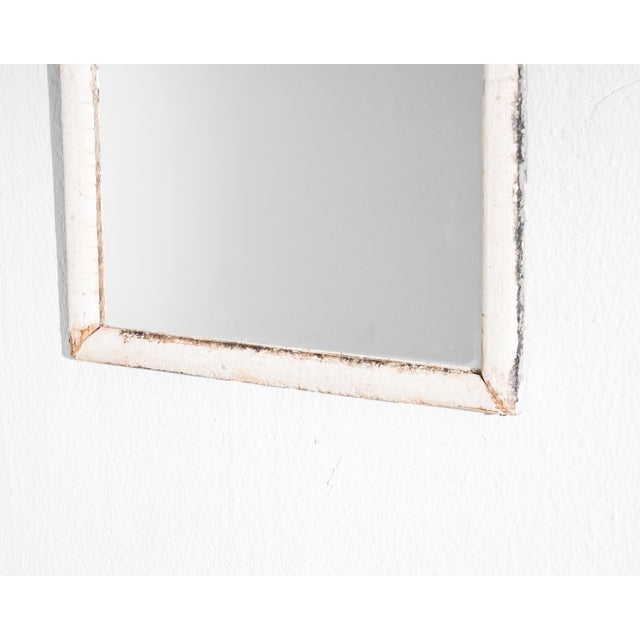 French 1900 French Wood Patinated Mirror For Sale - Image 3 of 5