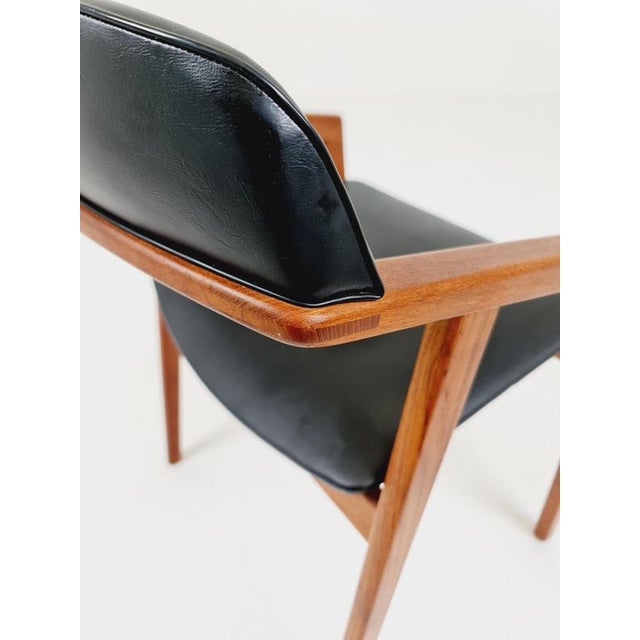 Black Danish Teak Desk Armchair from Sax, Denmark, 1960s For Sale - Image 8 of 17