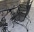 Black Mid-Century Woodard Briarwood Wrought Iron Dining Set With Eight Spring Chairs, Attributed For Sale - Image 8 of 12