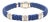 Caviar Lagos .28ctw Diamond &Blue Bead Bracelet, Sterling Silver 14k Yellow Gold For Sale