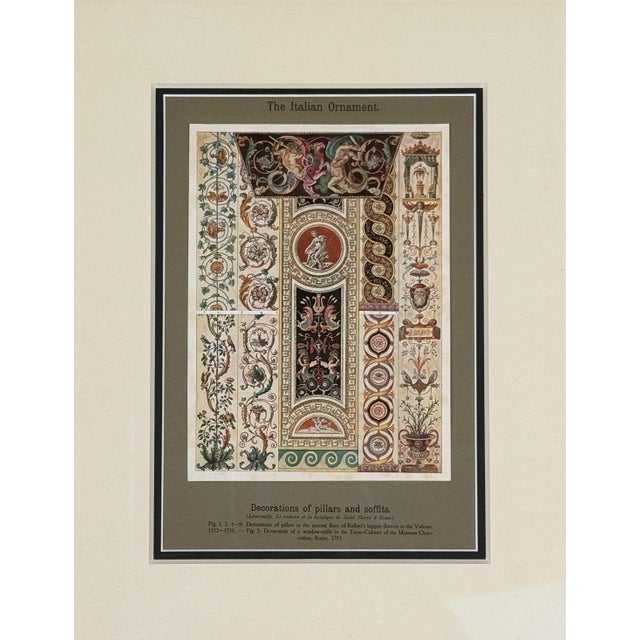 Antique Renaissance, Six Framed Antique Ornament Prints, 20th C. For Sale - Image 15 of 16