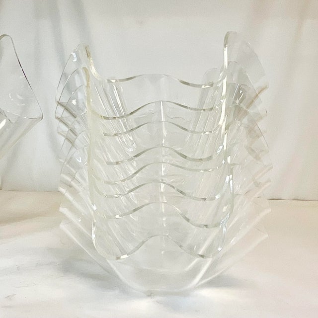 1986 Vintage Hollywood Regency Arthur Court Bunny Base & Lucite Salad Bowls - 10 Piece Set, Easter For Sale - Image 10 of 12