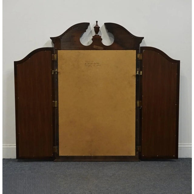 Kincaid Furniture Cherry Mountain III Traditional Style 58" Tri-View Pediment Mirror 71-116 For Sale - Image 4 of 6