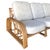 Restored 3-Strand 3 Seat Rattan Sectional Sofa by Paul Laszlo for Ficks Reed For Sale - Image 4 of 15