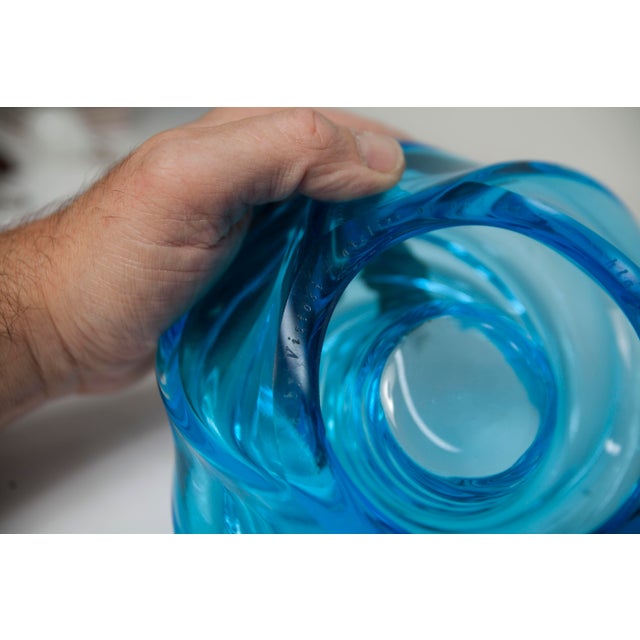 Handmade Swirl Murano Glass Candleholder by Vistosi, 2014 For Sale - Image 15 of 18