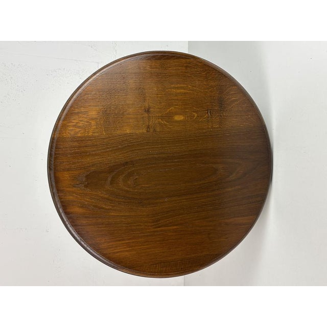 Brutalist French Wood Turned Wine Press Side Table in the style of Charles Dudouyt, 1950s For Sale - Image 10 of 12