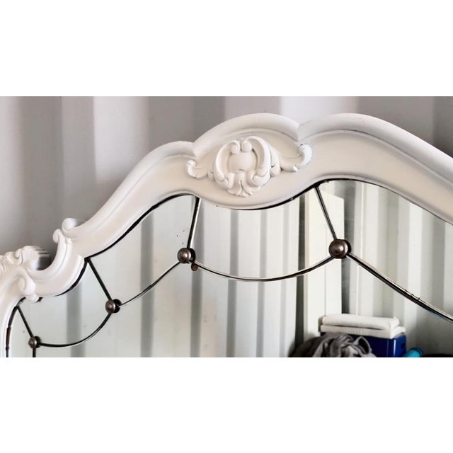 Antique Beveled Chestnut Mirror, 1900s For Sale - Image 6 of 13