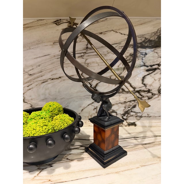 Brass Vintage Brass Armillary Sculpture For Sale - Image 8 of 9