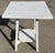Vintage White Handpainted Mahogany Farmhouse Shabby Chic Two-Tier Side Table With Drawer For Sale - Image 12 of 12