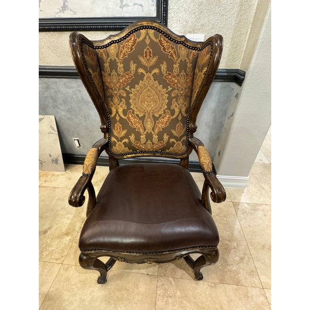 Marge Carson Vouvray Dining Table With 12 Chairs and 3 Leaf Extensions