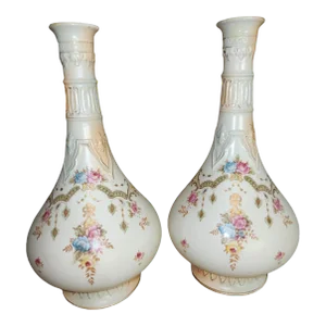 1910s Royal Crown Devon Fieldings Vases Pair