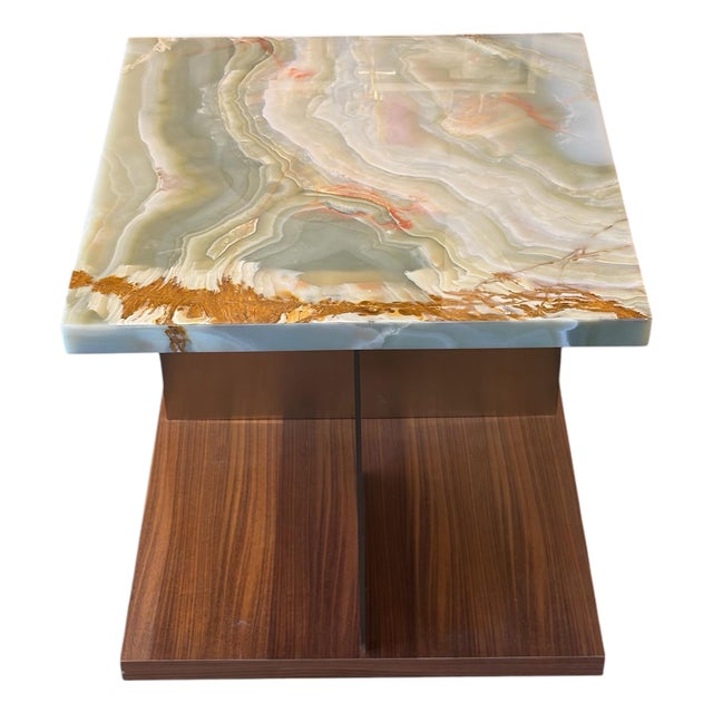 Verde End Table Green Onyx For Sale