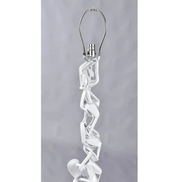 Golf Club Floor Lamp Pop Art Sculpture Custom Made White Golf Lamp For Sale - Image 10 of 11