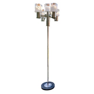 Brutalist Floor Lamp by Gaetano Sciolari for Nason Mazzega, 1960s For Sale
