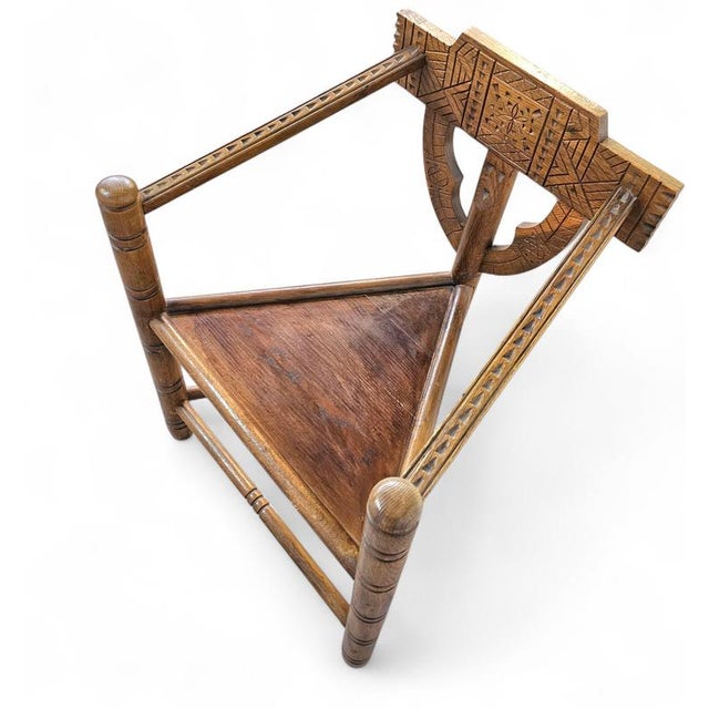 Swedish Carved Monk Chairs attributed to Bernhard Hoettger, Sweden, 1940s, Set of 2 For Sale - Image 14 of 18