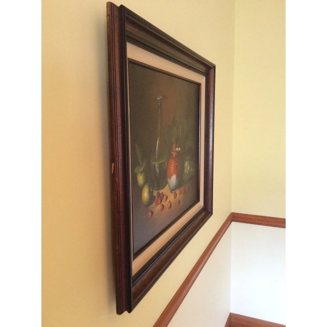 Mid-Century Frank Lean Still Life in Oil For Sale - Image 11 of 13