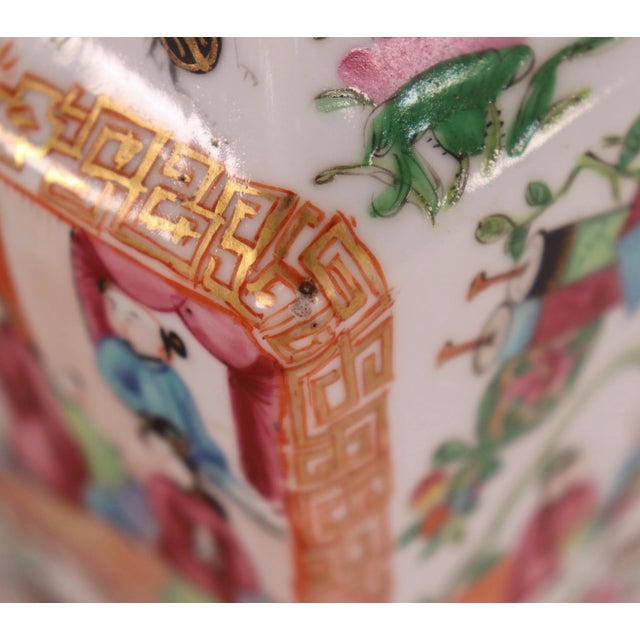 Mid 19th Century Chinese Famille Rose Vases - a Pair For Sale - Image 10 of 13