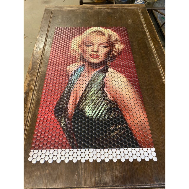 Red Modern Marilyn Monroe Tile Art For Sale - Image 8 of 8