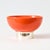Small orange ceramic bowl with silver plated metal base. Made in the 1970s in Germany. I have official proof of...