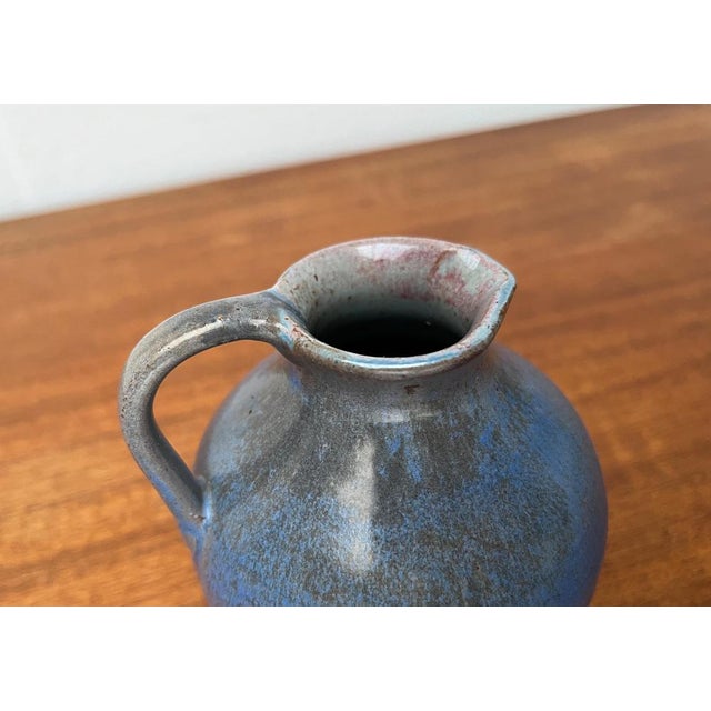 German Art Deco Studio Pottery Carafe Vase by Kurt Feuerriegel For Sale - Image 6 of 18