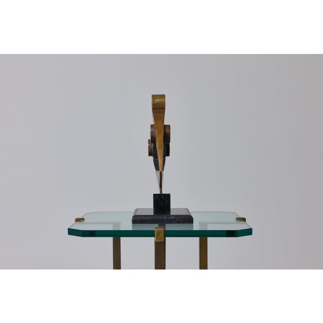 1970s Giuseppe Pulvirenti, Abstract Sculpture, 1978, Bronze on Marble Base For Sale - Image 5 of 13