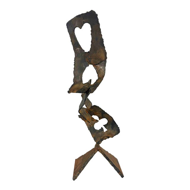 "Falling Playing Cards"— Abstract Steel Sculpture, Herbert Simon Estate For Sale