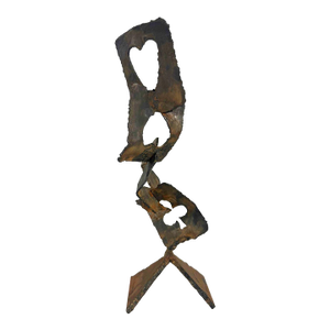 "Falling Playing Cards"— Abstract Steel Sculpture, Herbert Simon Estate