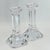 Glass Pair of Orrefors Crystal “Regina” Candlesticks (Tall 7 5/8”) Signed by Olle Alberius (4536-65 Vintage 1990s, Sweden) For Sale - Image 7 of 15
