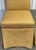 Yellow Custom Upholstered Skirted Parsons Chairs - Set of 4 For Sale - Image 8 of 9