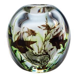 Early Fish Graal Vase by Edward Hald for Orrefors, Sweden 1948