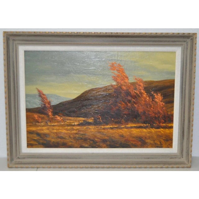 Robert Knudson "Golden Afternoon" Original Oil on Canvas c.1970s For Sale - Image 10 of 10