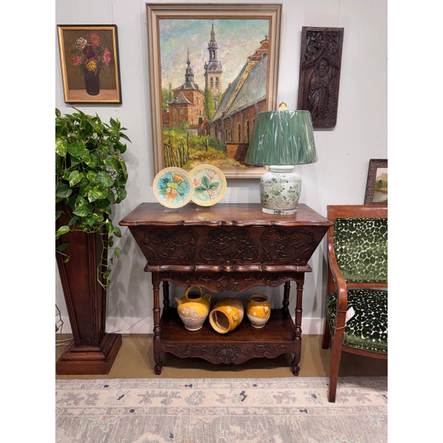 French Walnut Console Table For Sale - Image 14 of 14