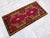 Red 1970s Hand Made Turkish Mat Rug Colorful Small Rug Kitchen Mat Organic Wool - 1'8" X 3'5" For Sale - Image 8 of 11